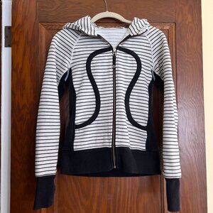 Lululemon Scuba Striped Zip Up Hoodie